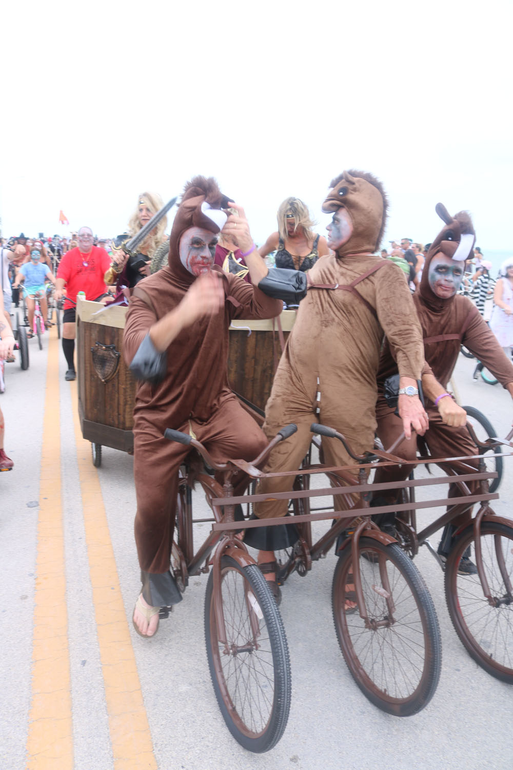 Zombie Bike Ride 2017 photo - Duval Street, Key West
